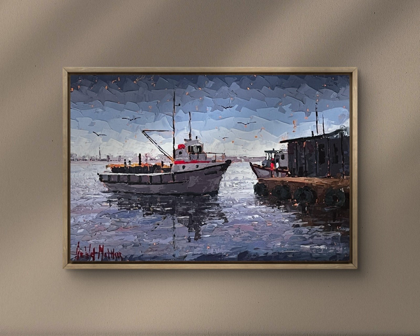 Fishing Boats in Blue