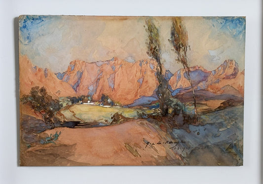 Mountain Landscape Watercolour