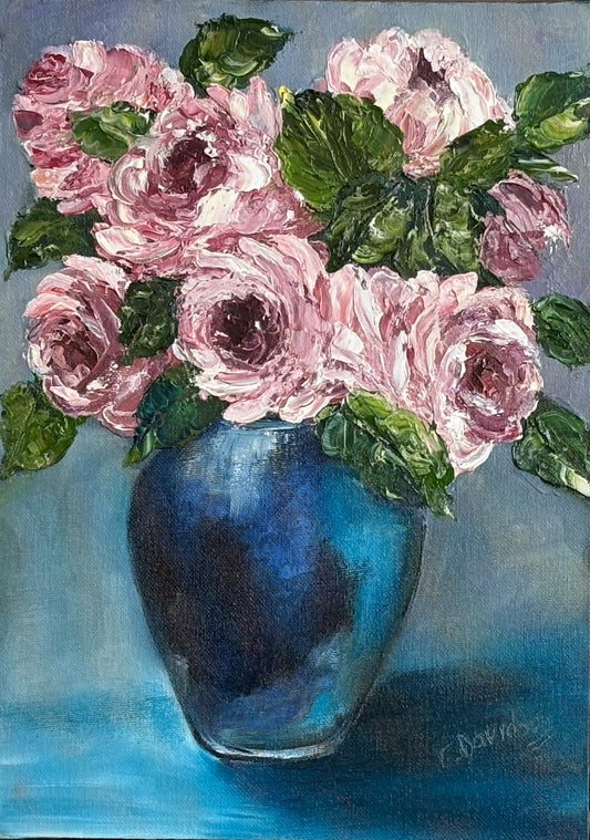 Roses in Pink and Blue