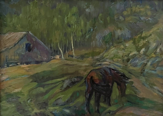 Scandinavian Horse Oil on Canvas