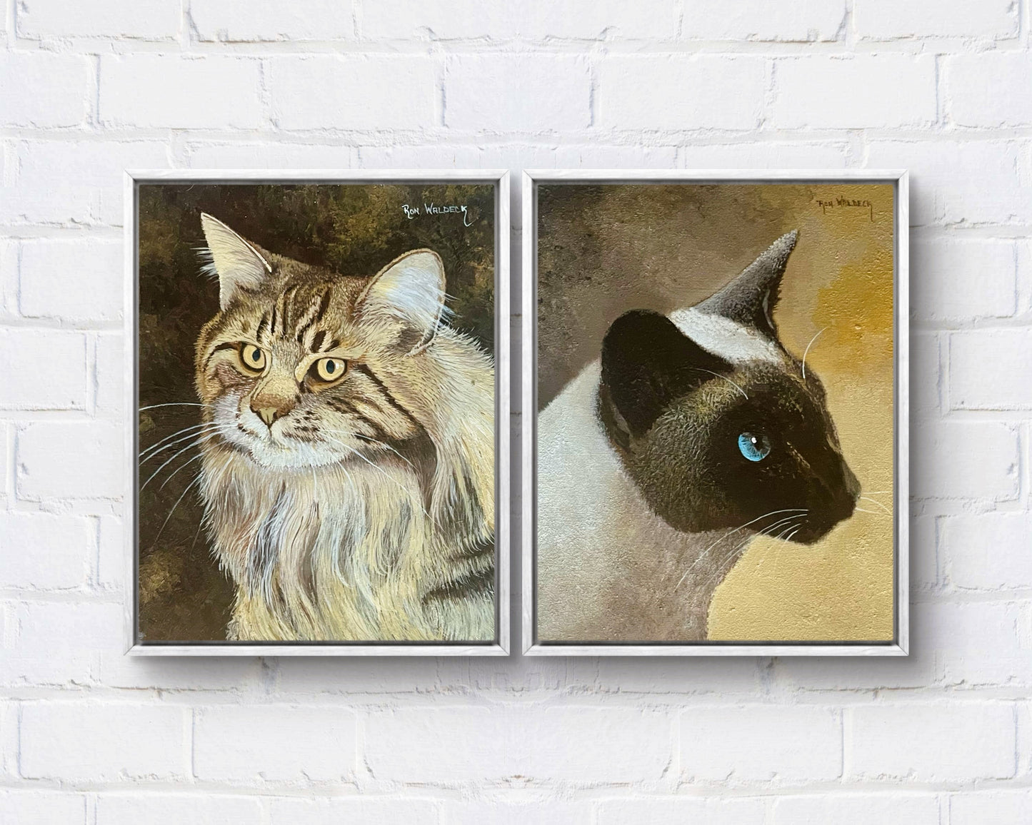 Pair of Cat Portraits