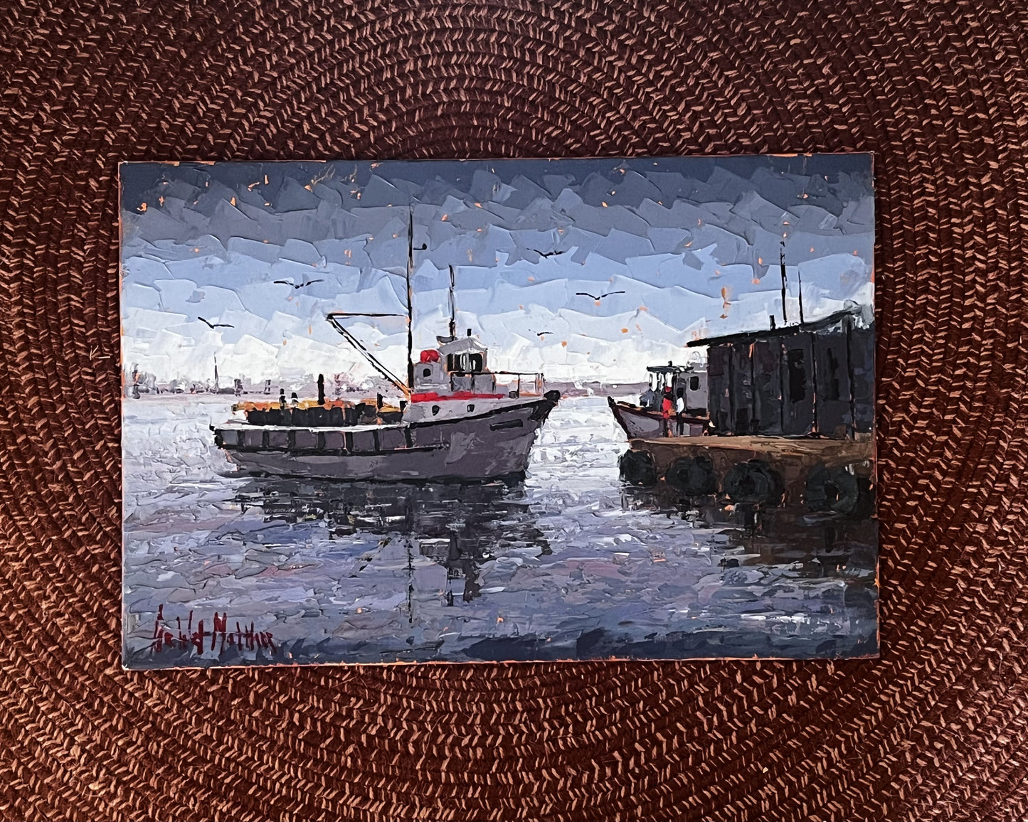 Fishing Boats in Blue