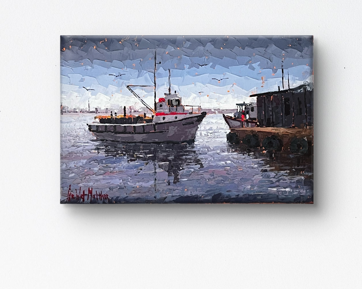 Fishing Boats in Blue