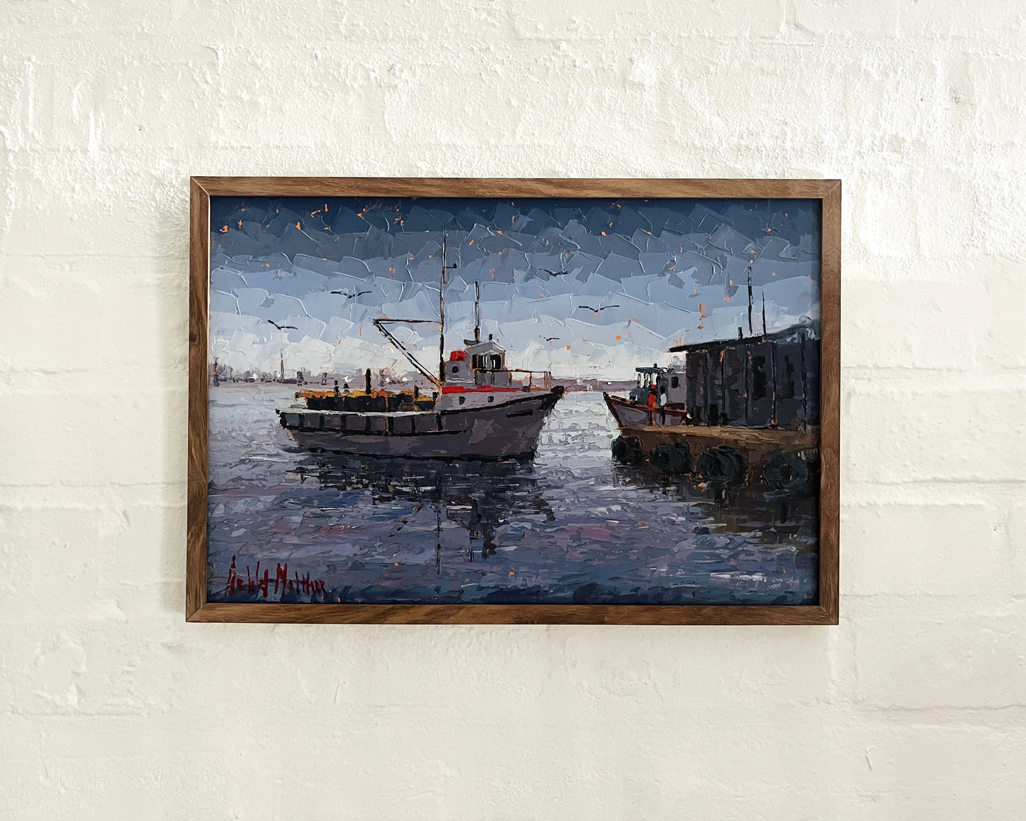 Fishing Boats in Blue