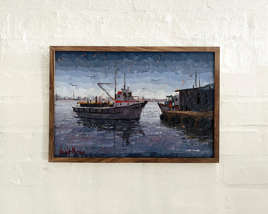 Fishing Boats in Blue