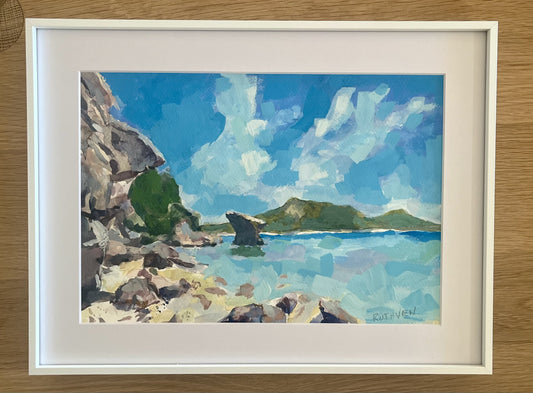Blue Lagoon Gouache on paper