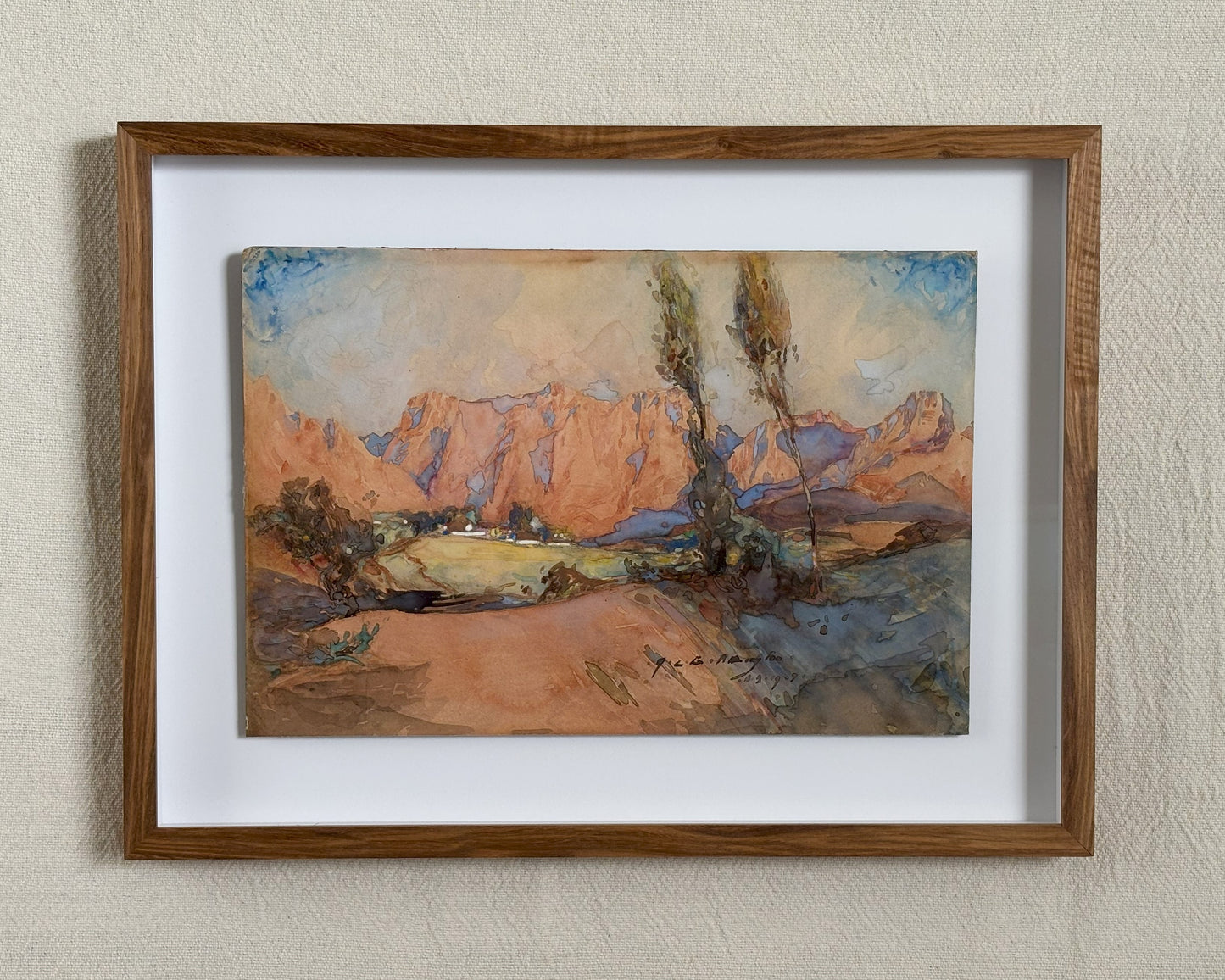 Mountain Landscape Watercolour