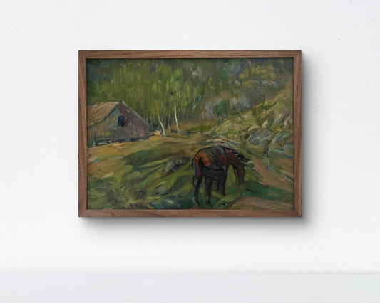 Scandinavian Horse Oil on Canvas