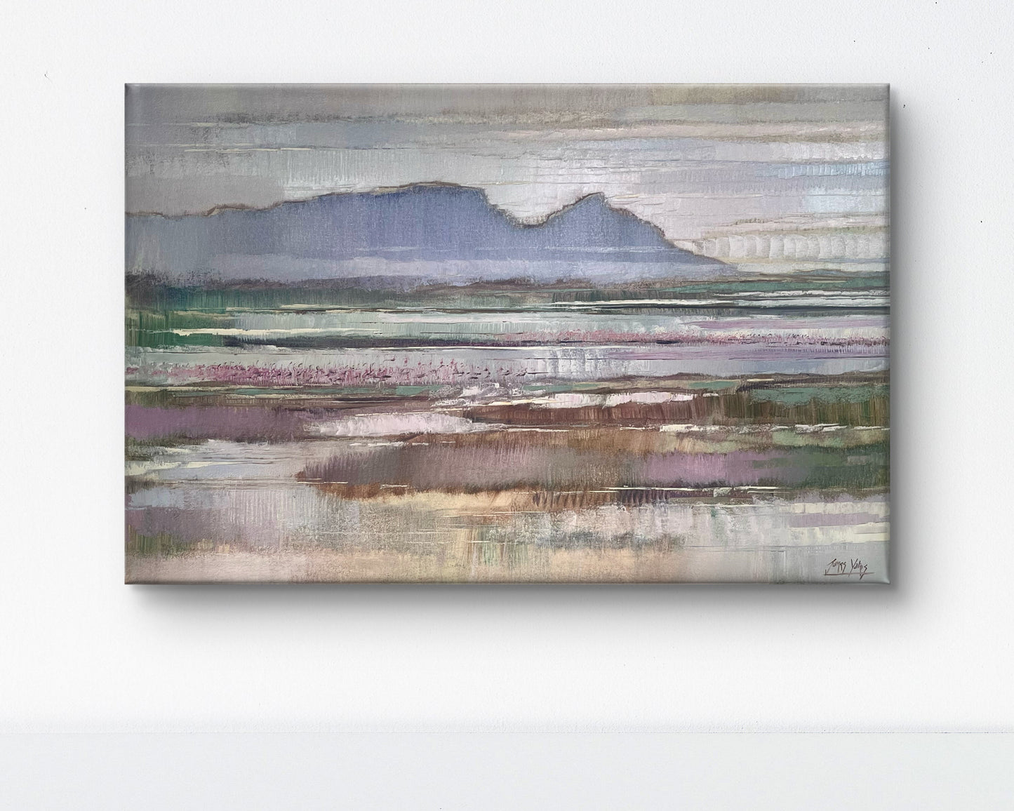 Landscape with Flamingos