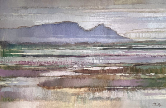 Landscape with Flamingos