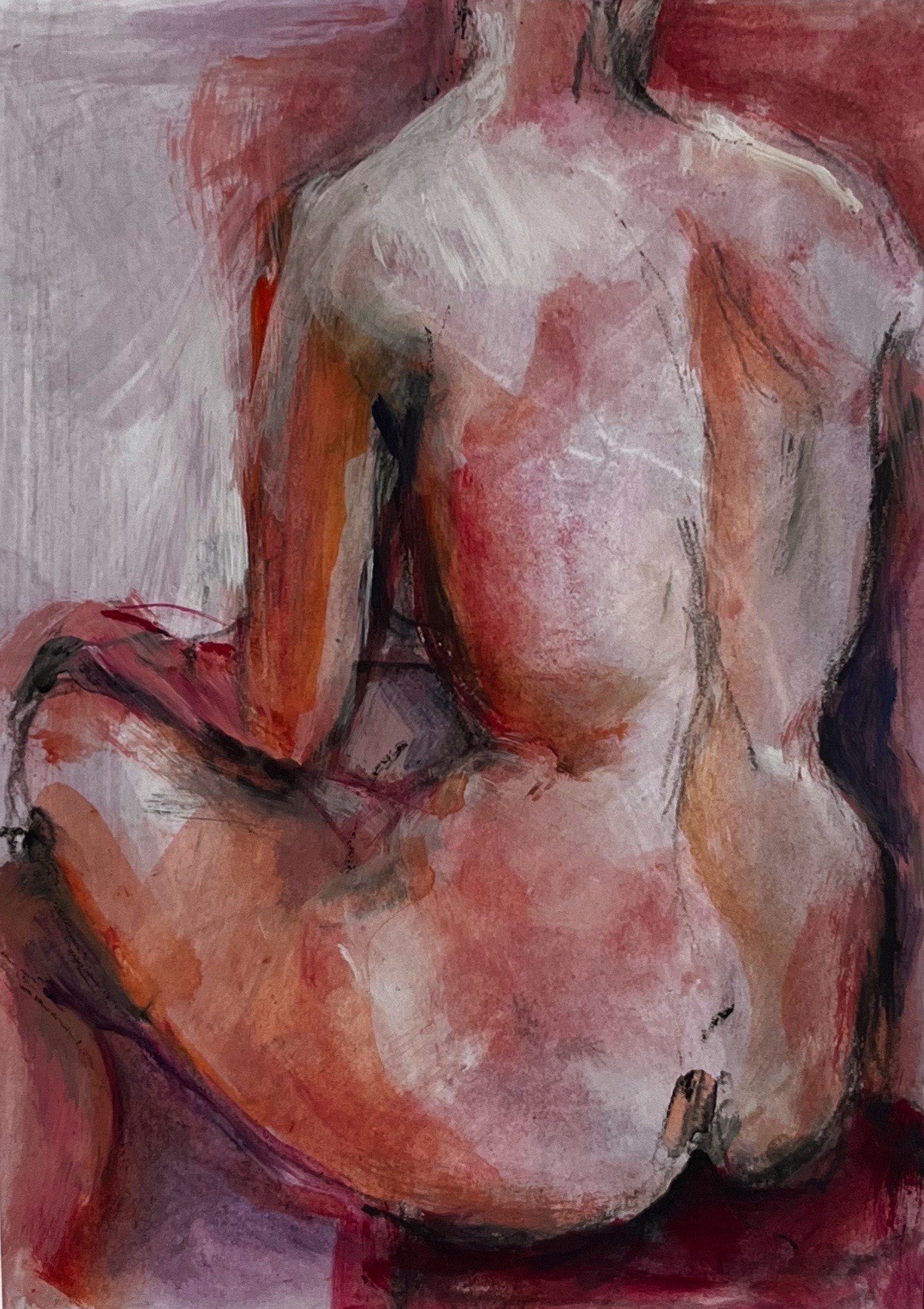 Mixed Media Nude