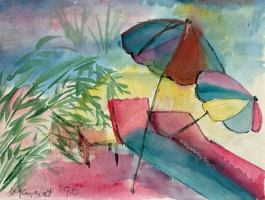 Pink Sun Loungers