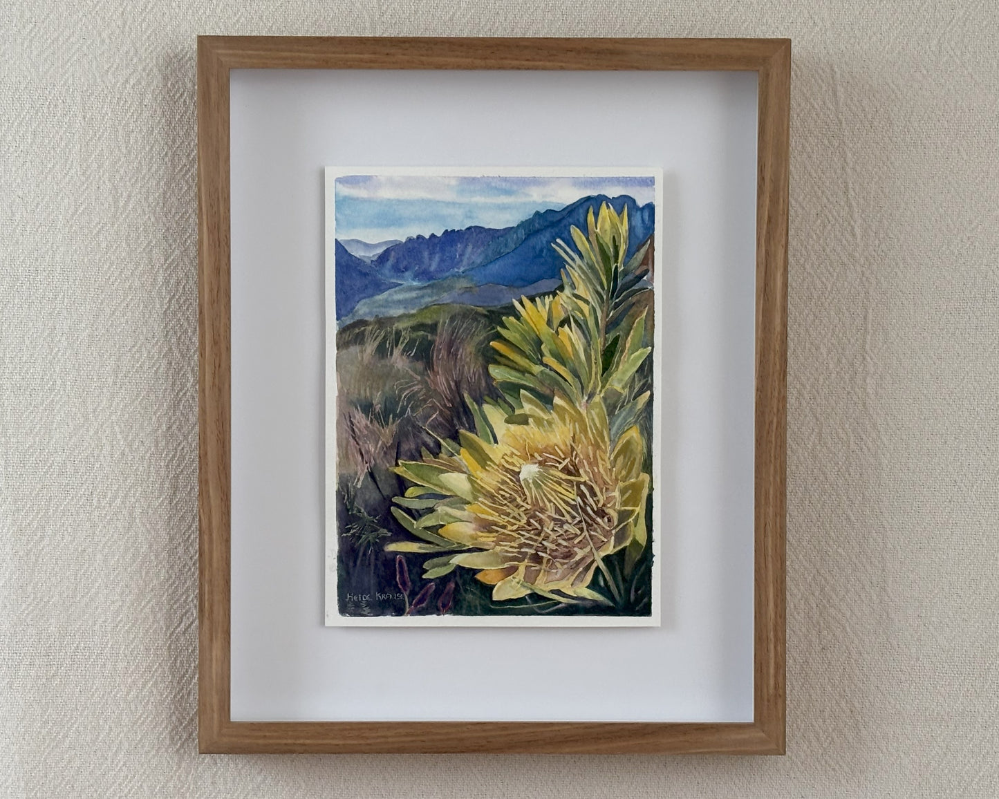 Yellow Protea Watercolour