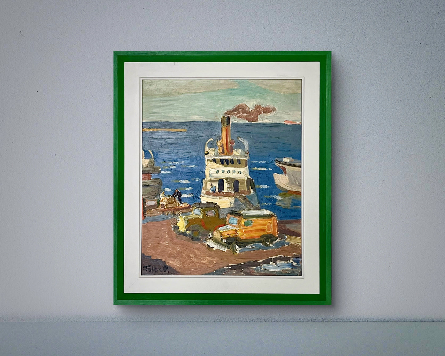 Yellow Steamboat Oil Painting