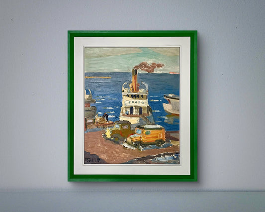 Yellow Steamboat Oil Painting